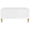 vidaXL Table basse blanc 80x80x36,5 cm bois d'ingénierie