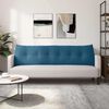 vidaXL Coussin de Dos Bleu 180 x 24 x 50 cm Velours