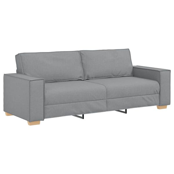 vidaXL Canapé 3 places Gris clair 180 cm Tissu