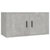 vidaXL Ensemble de meubles TV 2 pcs gris b&eacute;ton bois d'ing&eacute;nierie
