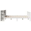 vidaXL Lit bibliothèque sans matelas blanc 140x200 cm bois pin massif