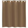 vidaXL Rideaux en voile avec œillets 2 pcs marron clair