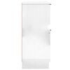 vidaXL Buffets 2 pcs Blanc brillant 30x30x70 cm Bois d'ing&eacute;nierie