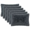 vidaXL Housse de coussin 6 pcs HEERLEN Anthracite 30 x 50 cm Fleece PV