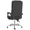 vidaXL Fauteuil de massage inclinable de bureau Noir Similicuir