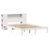 vidaXL Lit biblioth&egrave;que sans matelas blanc 140x200 cm bois pin massif