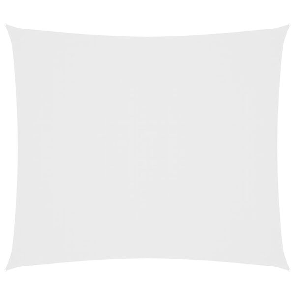 vidaXL Voile de parasol tissu oxford rectangulaire 2x2,5 m blanc