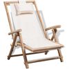 vidaXL Chaise de terrasse d'ext&eacute;rieur Bambou