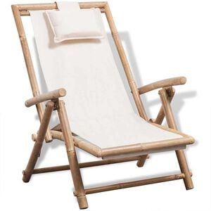 vidaXL Chaise de terrasse d'ext&eacute;rieur Bambou