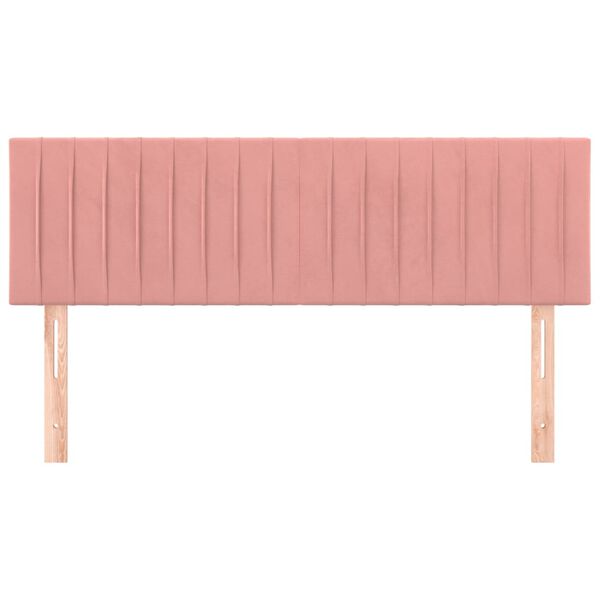 vidaXL T&ecirc;tes de lit Rose 144 x 5 x 78/88 cm Velours