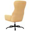 vidaXL Chaise de relaxation Cr&egrave;me Similicuir daim