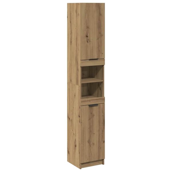 vidaXL Armoire de bain chêne artisanal 32x34x188,5cm bois d'ingénierie