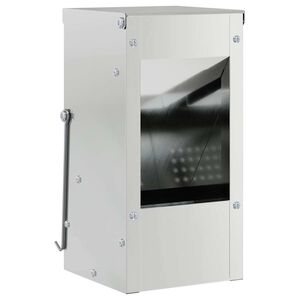 vidaXL Distributeur pour lapins Argent 12,5 x 12,5 x 25 cm 1,5 kg