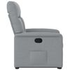 vidaXL Fauteuil inclinable Gris clair Tissu