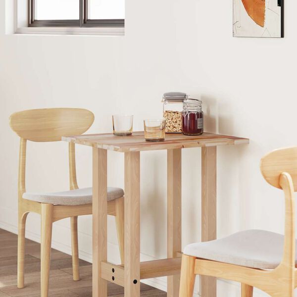 vidaXL Dessus de table rectangulaire 60x50x2 cm bois massif d'acacia