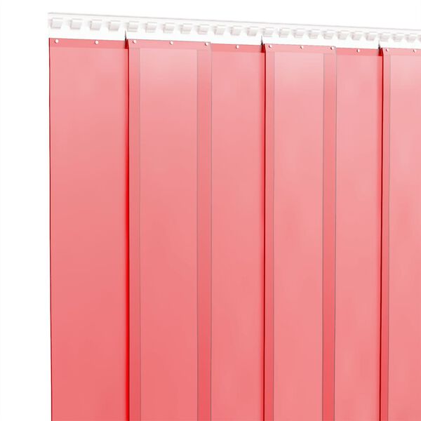vidaXL Rideau de porte rouge 200 mmx1,6 mm 10 m PVC