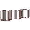 vidaXL Barri&egrave;re pour chien porte pliable 15 panneaux bois de peuplier