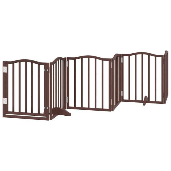 vidaXL Barri&egrave;re pour chien porte pliable 15 panneaux bois de peuplier