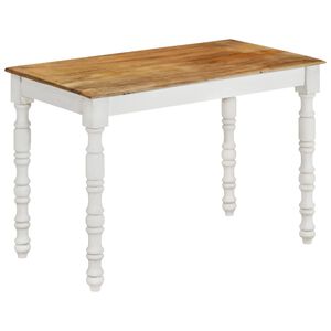 vidaXL Table &agrave; d&icirc;ner 110x60x76 cm Bois de manguier massif