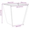vidaXL Jardini&egrave;res 2 pcs 30x30x30 cm acier r&eacute;sistant aux intemp&eacute;ries