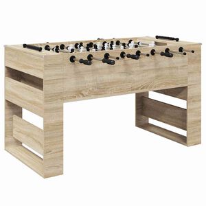 vidaXL Table de Foosball Ch&ecirc;ne Sonoma 146,5 x 74 x 85 cm
