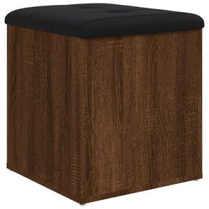 vidaXL Banc de rangement ch&ecirc;ne marron 42x42x45 cm bois d'ing&eacute;nierie