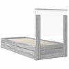 vidaXL Lit de Rangement Gris Sonoma 75 x 190 cm Bois d'ing&eacute;nierie