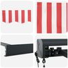 vidaXL Auvent Rouge et Blanc 300 x 250 cm Polyester et Aluminium