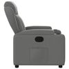 vidaXL Fauteuil inclinable en tissu gris foncé