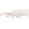 vidaXL Cadre de lit sans matelas blanc 150x200 cm bois de pin massif