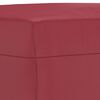 vidaXL Repose-pied Rouge bordeaux 60x50x41 cm Similicuir