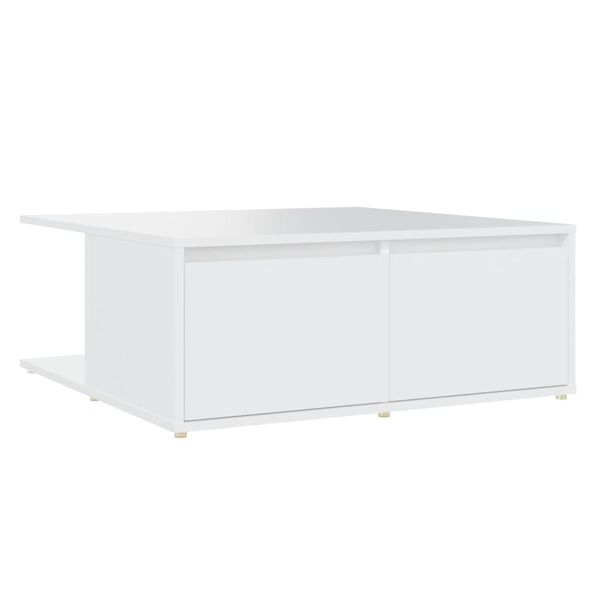 vidaXL Table basse blanc 80x80x31 cm bois d'ingénierie