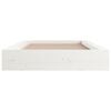 vidaXL Cadre de lit sans matelas blanc 90x200 cm bois massif