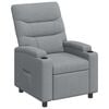 vidaXL Fauteuil inclinable Gris clair 75 x 95 x 103 cm Tissu