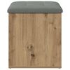 vidaXL Banc de rangement ch&ecirc;ne artisanal 62x42x45 cm bois d'ing&eacute;nierie