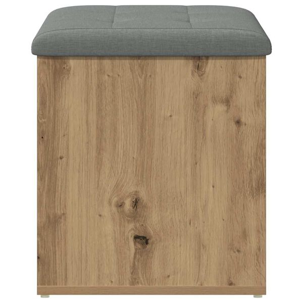 vidaXL Banc de rangement ch&ecirc;ne artisanal 62x42x45 cm bois d'ing&eacute;nierie