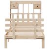 vidaXL Lit biblioth&egrave;que sans matelas 75x190 cm bois de pin massif