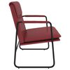 vidaXL Banc Rouge bordeaux 100x64x80 cm Similicuir