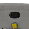 vidaXL Fauteuil inclinable de massage gris clair tissu microfibre