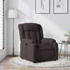 vidaXL Fauteuil inclinable Marron foncé Tissu