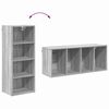 vidaXL Armoire suspendue avec stockage Gris Sonoma 40 x 29,5 x 100 cm