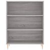 vidaXL Buffet sonoma gris 69,5x32,5x180 cm bois d'ing&eacute;nierie
