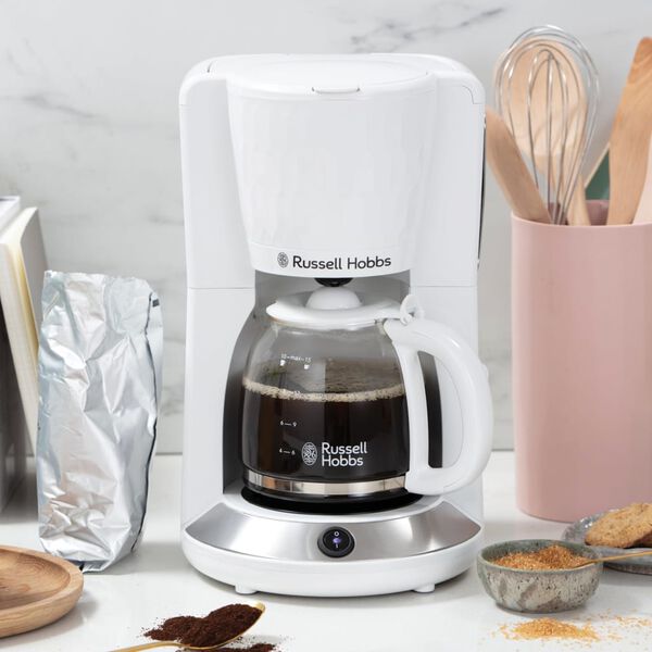 Russell Hobbs Cafeti&egrave;re Honeycomb Blanc