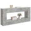 vidaXL Table console Gris B&eacute;ton 155 x 29 x 74 cm Bois d&rsquo;ing&eacute;nierie