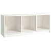 vidaXL Meuble TV Blanc 104x33x41 cm Bois de pin massif