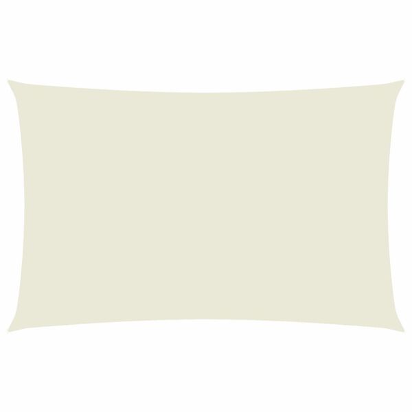 vidaXL Voile de parasol tissu oxford rectangulaire 2x5 m crème