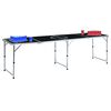 vidaXL Table de bi&egrave;re-pong pliable avec tasses et balles 240 cm