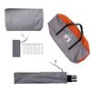 vidaXL Tente de camping tunnel 2 personnes gris et orange imperm&eacute;able