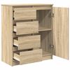 vidaXL Buffet avec tiroirs chêne sonoma 71x35x84 cm bois d'ingénierie