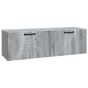 vidaXL Meuble TV mural Sonoma gris 98 x 31 x 30 cm Bois d'ing&eacute;nierie